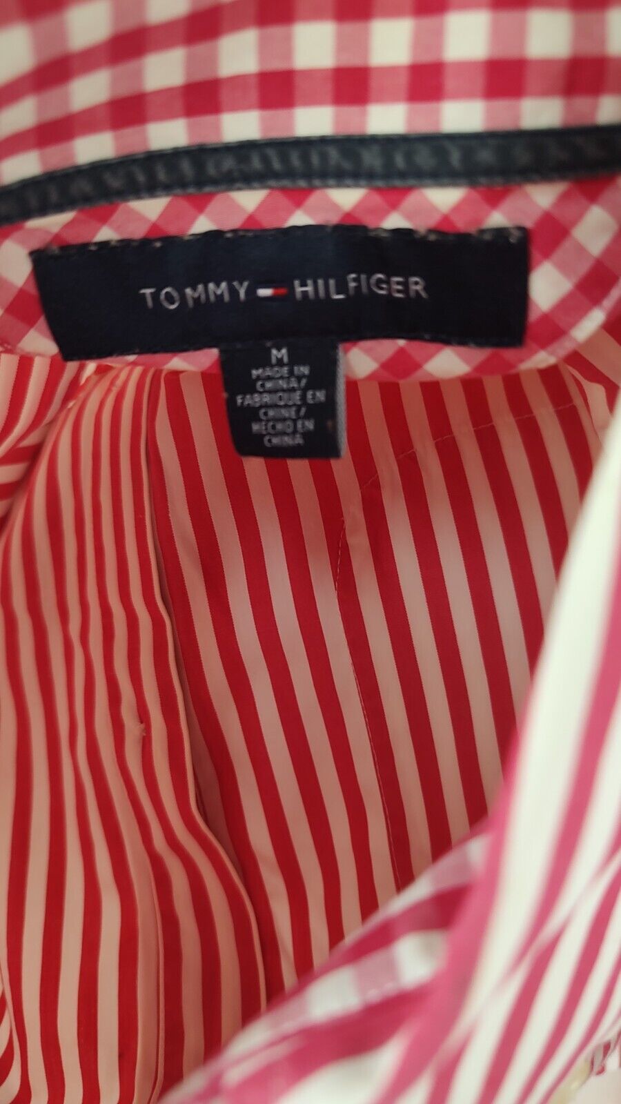 TOMMY HILFIGER CAMICIA UOMO COTONE TG. M MAN CASUAL VINTAGE COTTON SHIRT