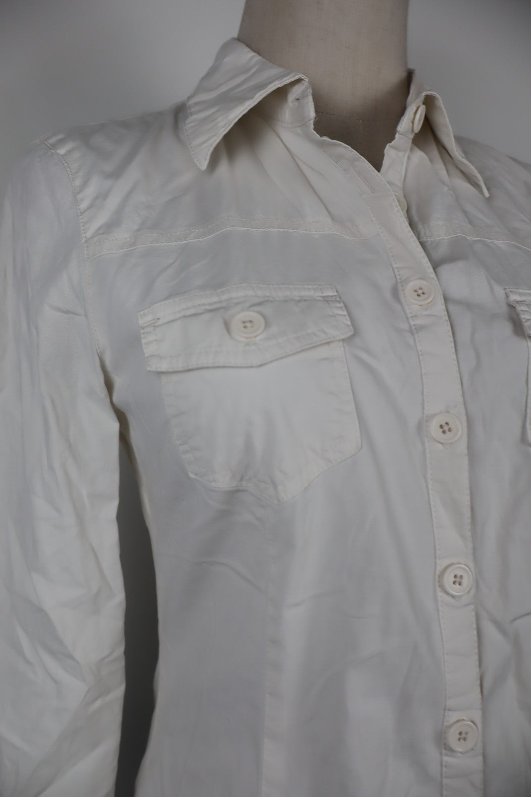 GUESS JEANS CAMICIA DONNA TG S  WOMAN SHIRT CASUAL VINTAGE COTONE COTTON LOGO