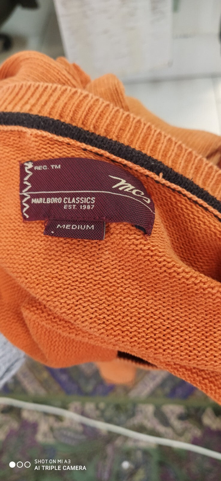 MARLBORO CLASSICS MAGLIONE COTONE COTTON UOMO M MAN SWEATER CASUAL VINTAGE