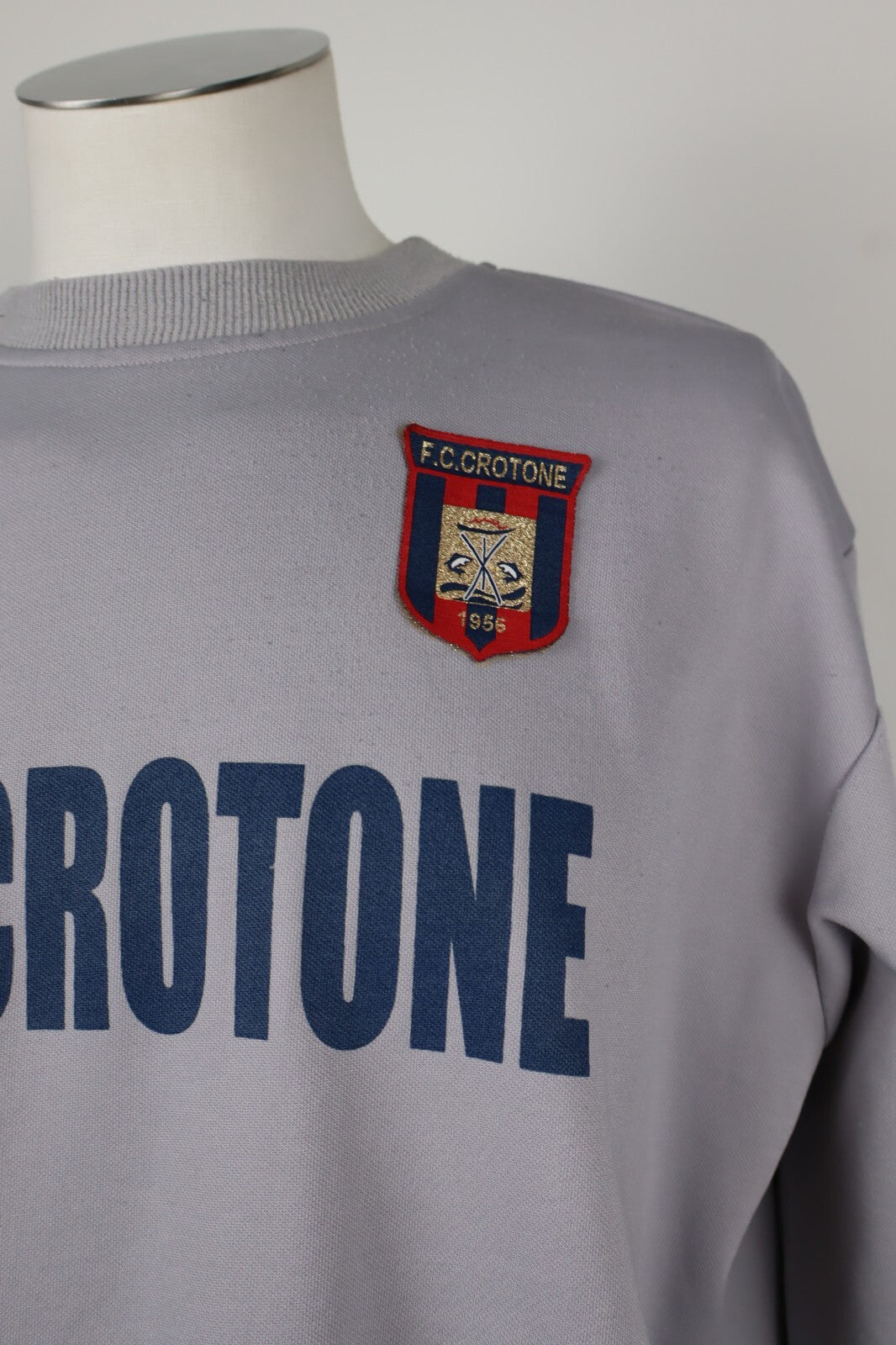 ZEUS CROTONE FELPA SPORT MAGLIA CALCIO UOMO Tg XL MAN VINTAGE SOCCER SWEATER