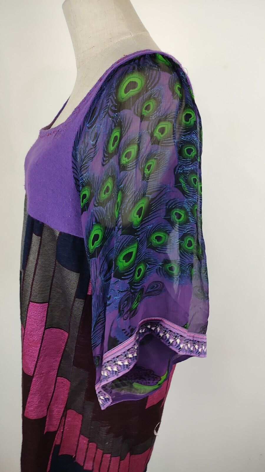 CUSTO BARCELONA VESTITO DONNA TG. 2 WOMAN CASUAL VINTAGE DRESS