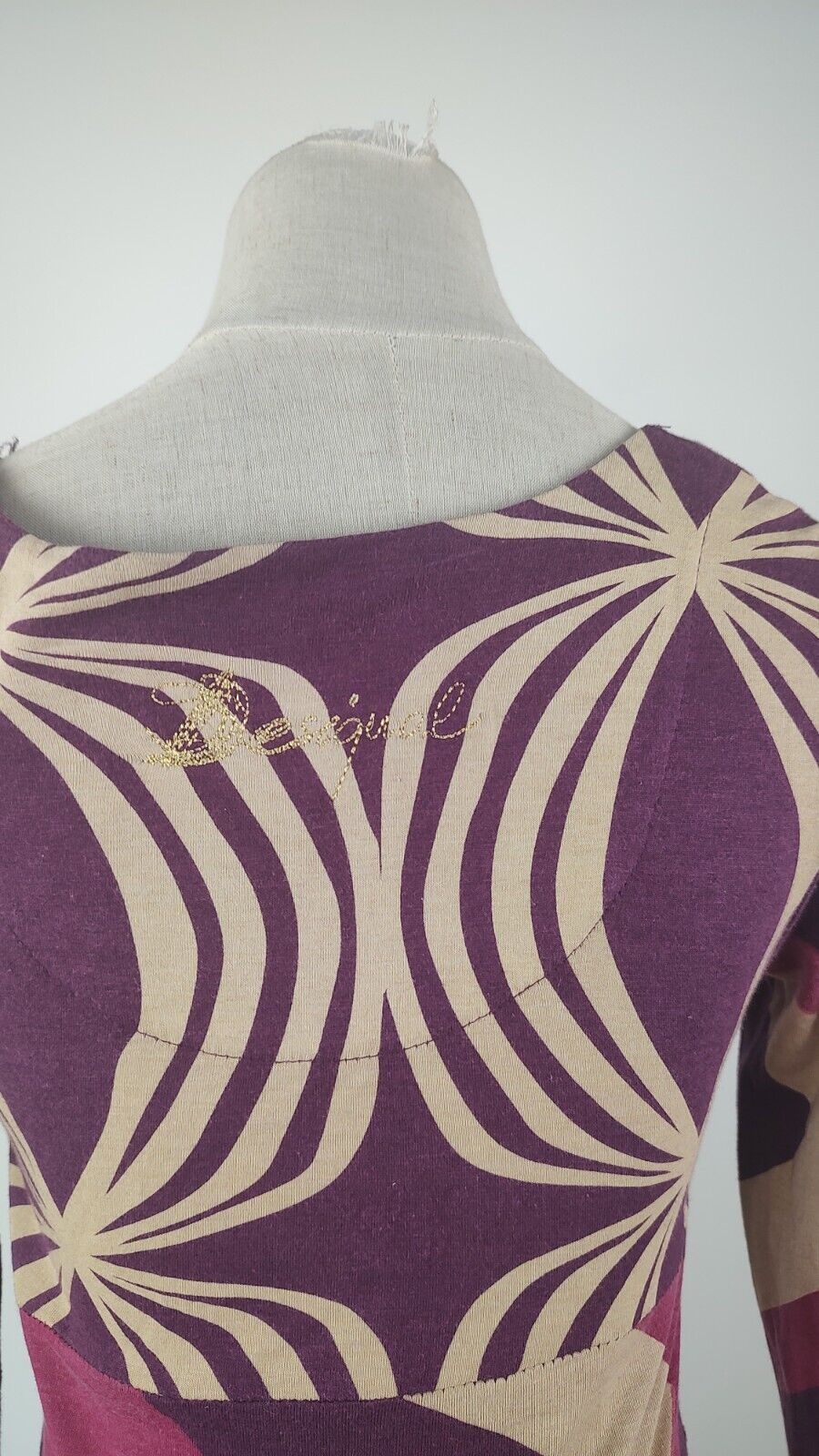 DESIGUAL VESTITO DONNA TG. XS  WOMAN CASUAL VINTAGE DRESS