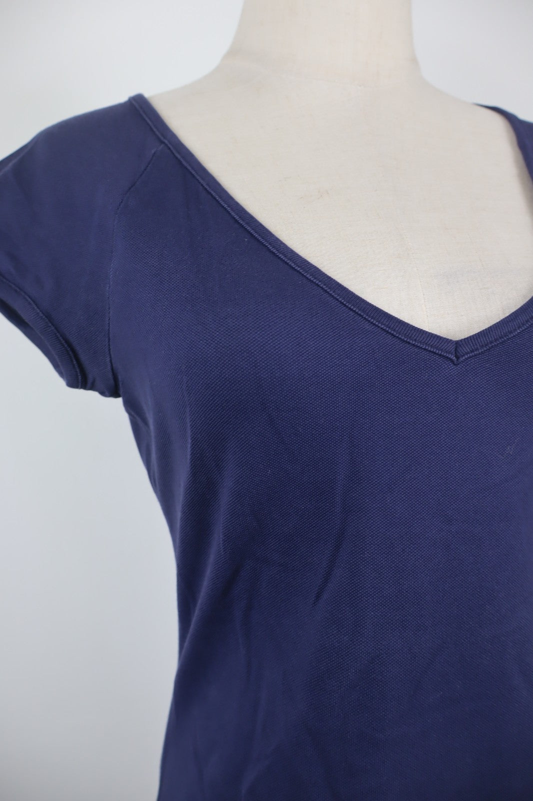 LACOSTE MAGLIA DONNA TG. 38 WOMAN CASUAL VINTAGE T- SHIRT COTONE COTTON LOGO