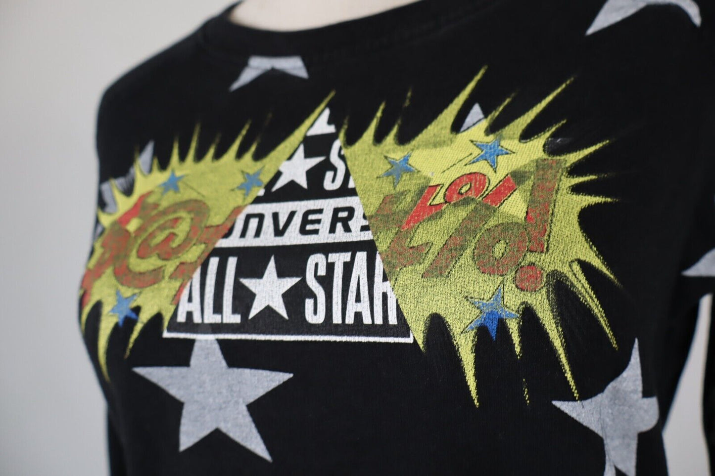 CONVERSE FELPA MAGLIA DONNA Tg S WOMEN CASUAL VINTAGE SPORT SWEATSHIRT