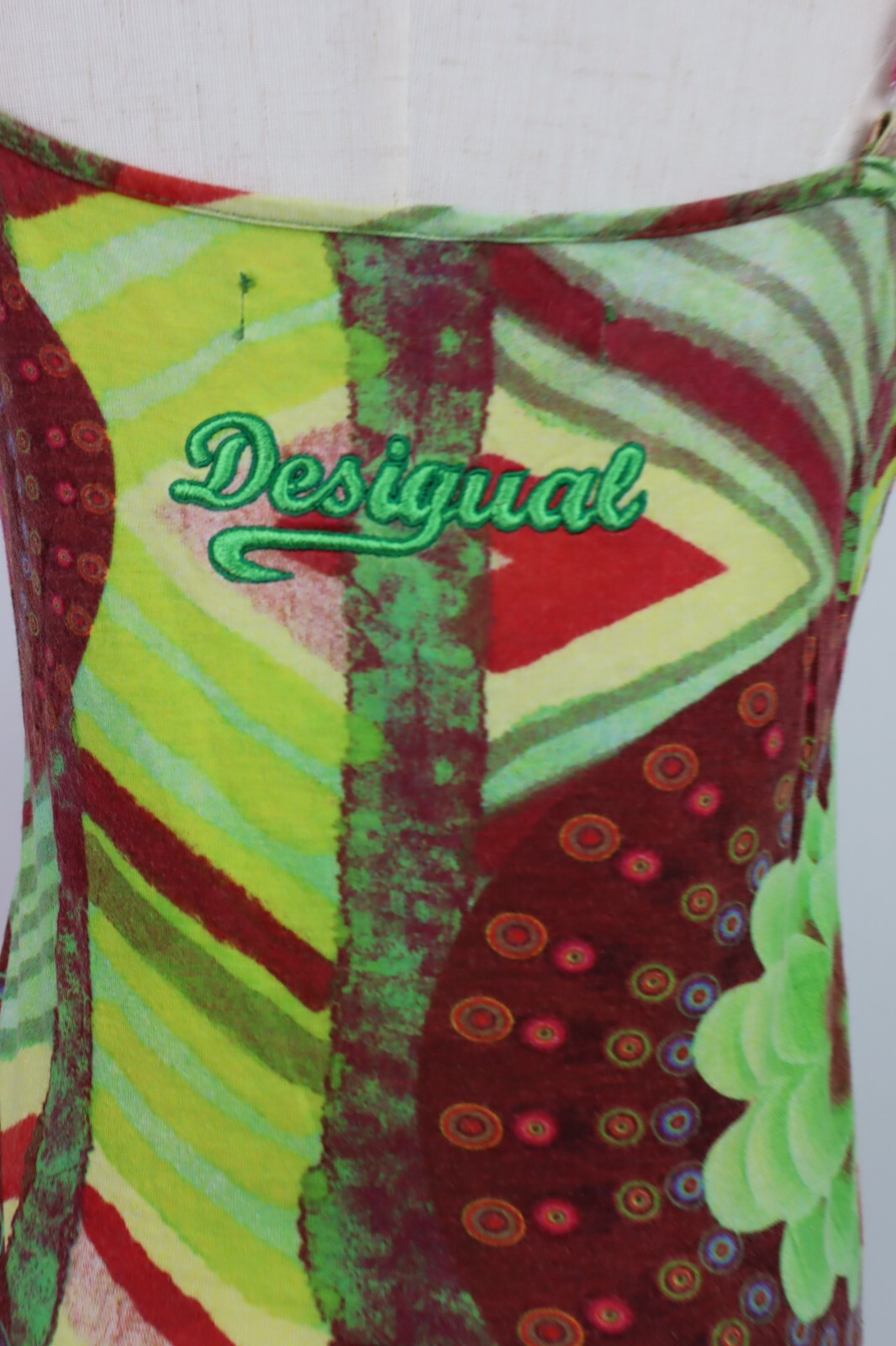 DESIGUAL MAGLIA DONNA TG. S WOMAN T-SHIRT CASUAL VINTAGE TOP REGOLABILE