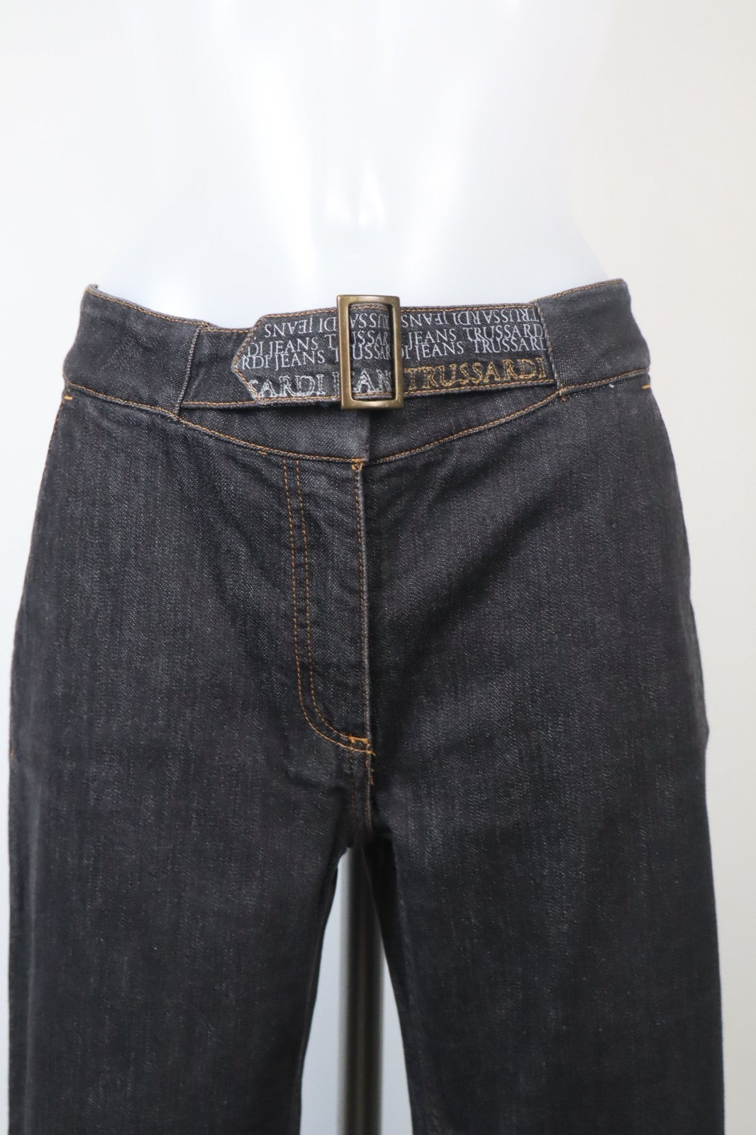 TRUSSARDI JEANS PANTALONE DONNA TG 44 WOMAN VINTAGE PANTS DENIM