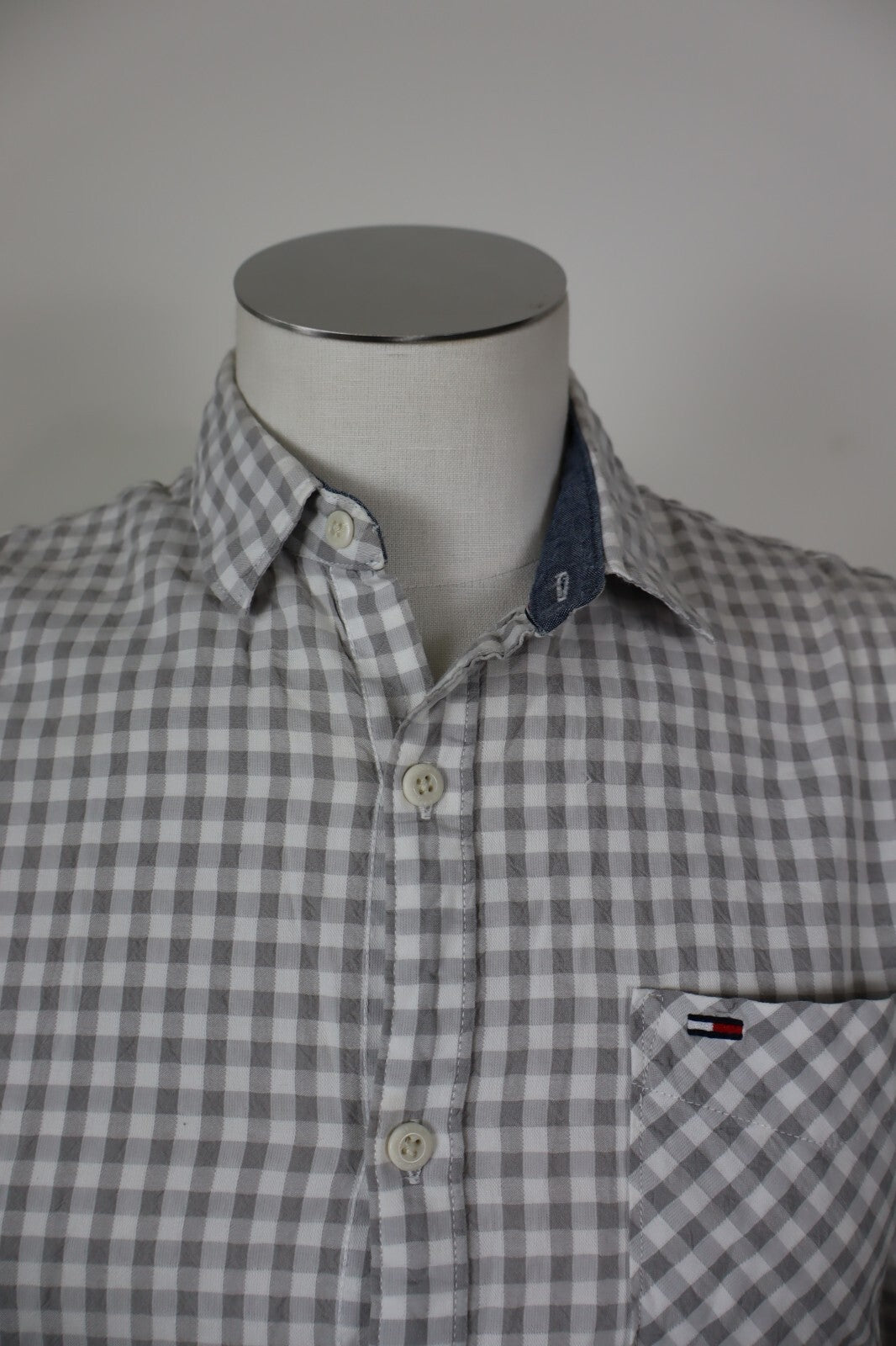 TOMMY HILFIGER CAMICIA UOMO COTONE TG. S MAN CASUAL VINTAGE SHIRT COTTON