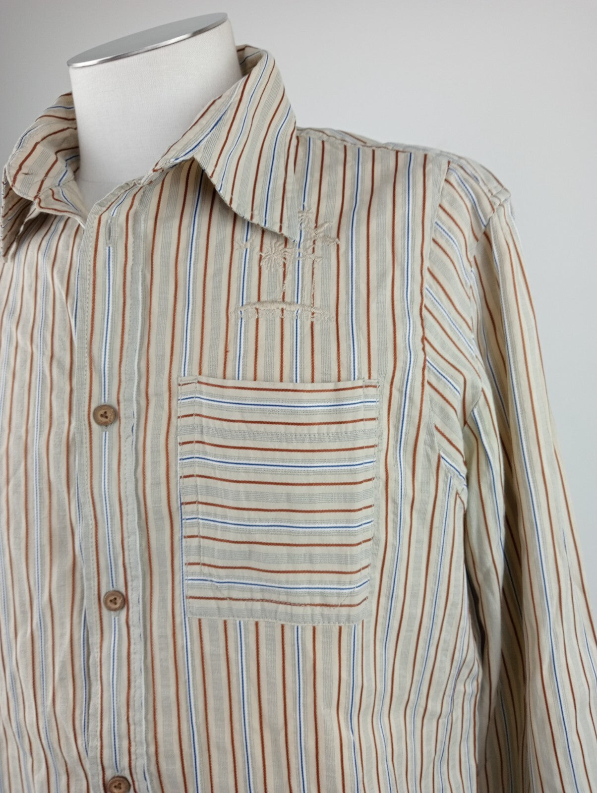 DIESEL CAMICIA UOMO TG. XL MAN CASUAL VINTAGE SHIRT COTONE ITALY