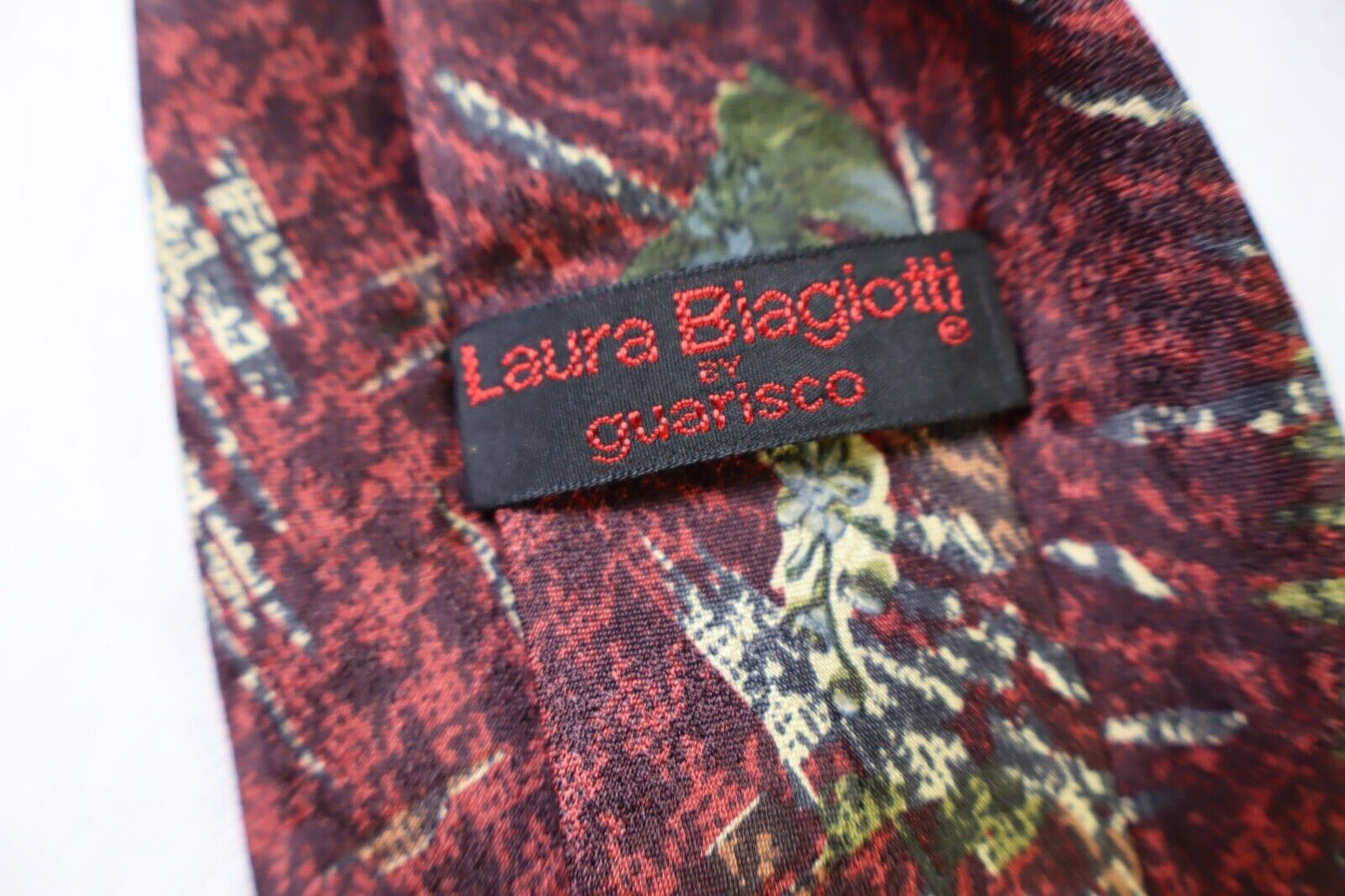 LAURA BIAGIOTTI 100% SILK TIE SETA CRAVATTA NECKTIE MADE IN ITALY CLASSIC