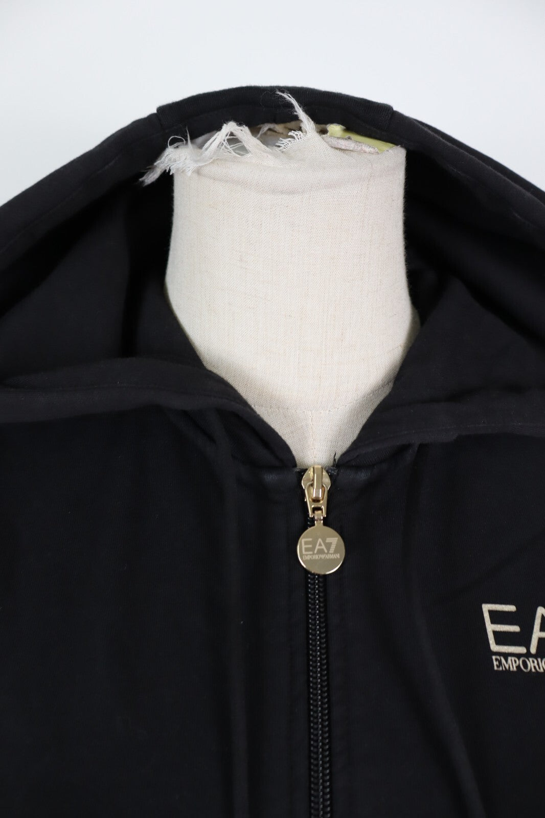 EA7 EMPORIO ARMANI FELPA CON ZIP COTONE DONNA XS WOMEN CASUAL SWEATSHIRT VINTAGE