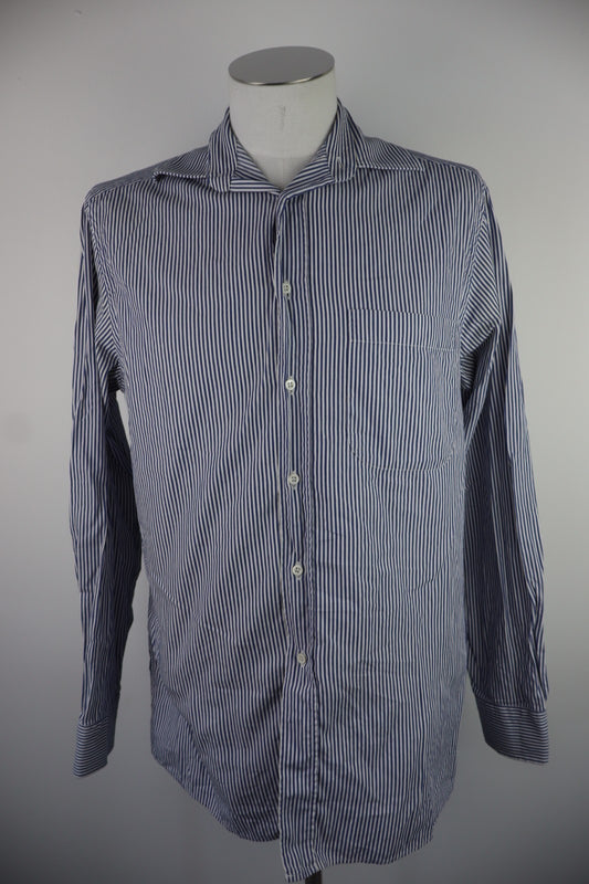 HUGO BOSS CAMICIA UOMO 39 15,5 MAN CASUAL VINTAGE SHIRT COTONE MANICA LUNGA