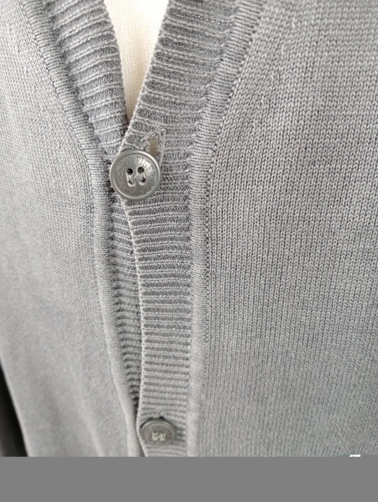 TOMMY HILFIGER DENIM CARDIGAN MAGLIONE COTONE UOMO L MAN SWEATER CASUAL VINTAGE