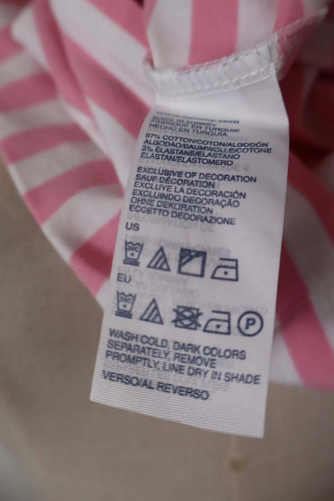 TOMMY HILFIGER MAGLIA DONNA TG. XS WOMAN CASUAL VINTAGE T-SHIRT