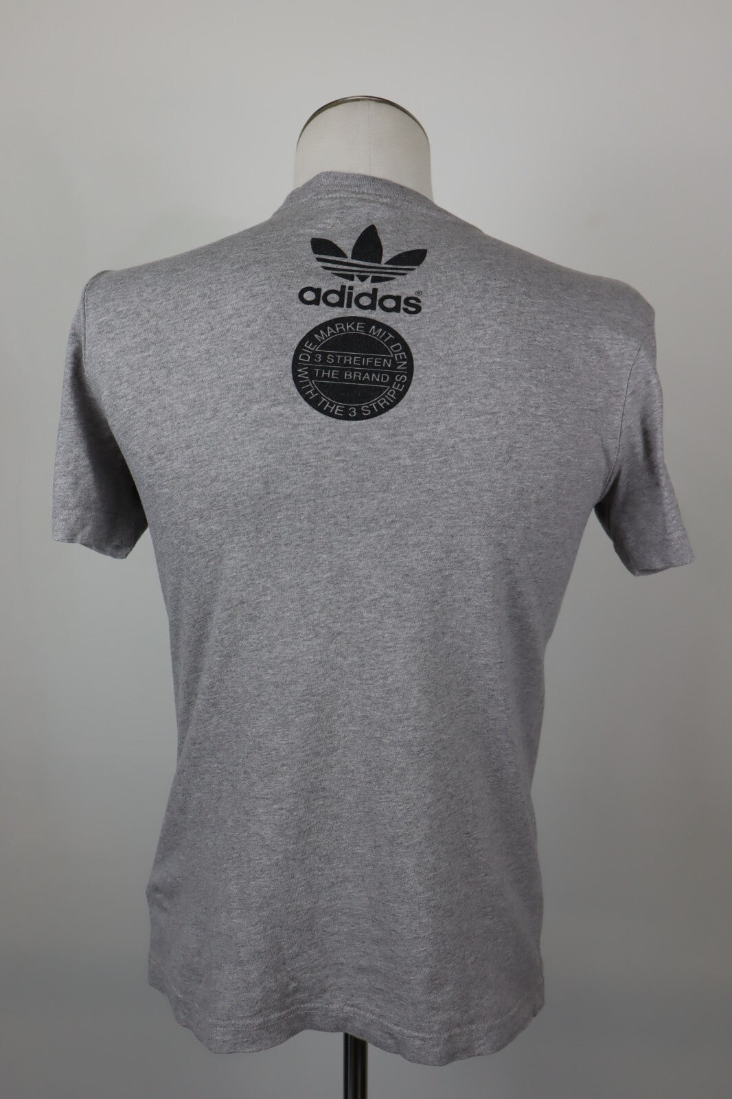 ADIDAS 3 STRIPES MAGLIA SPORTIVA  T-SHIRT UOMO Tg XS CASUAL VINTAGE COTONE