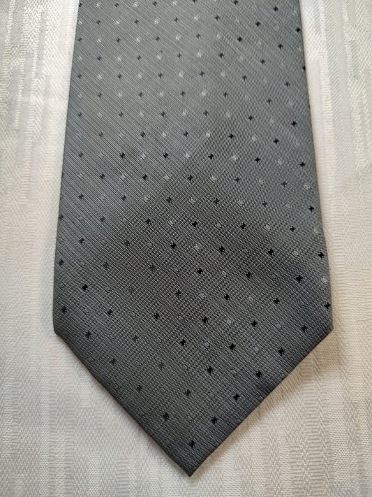 ANDREA CONTE 100% SILK TIE SETA CRAVATTA NECKTIE MADE IN ITALY SELF TIPPED