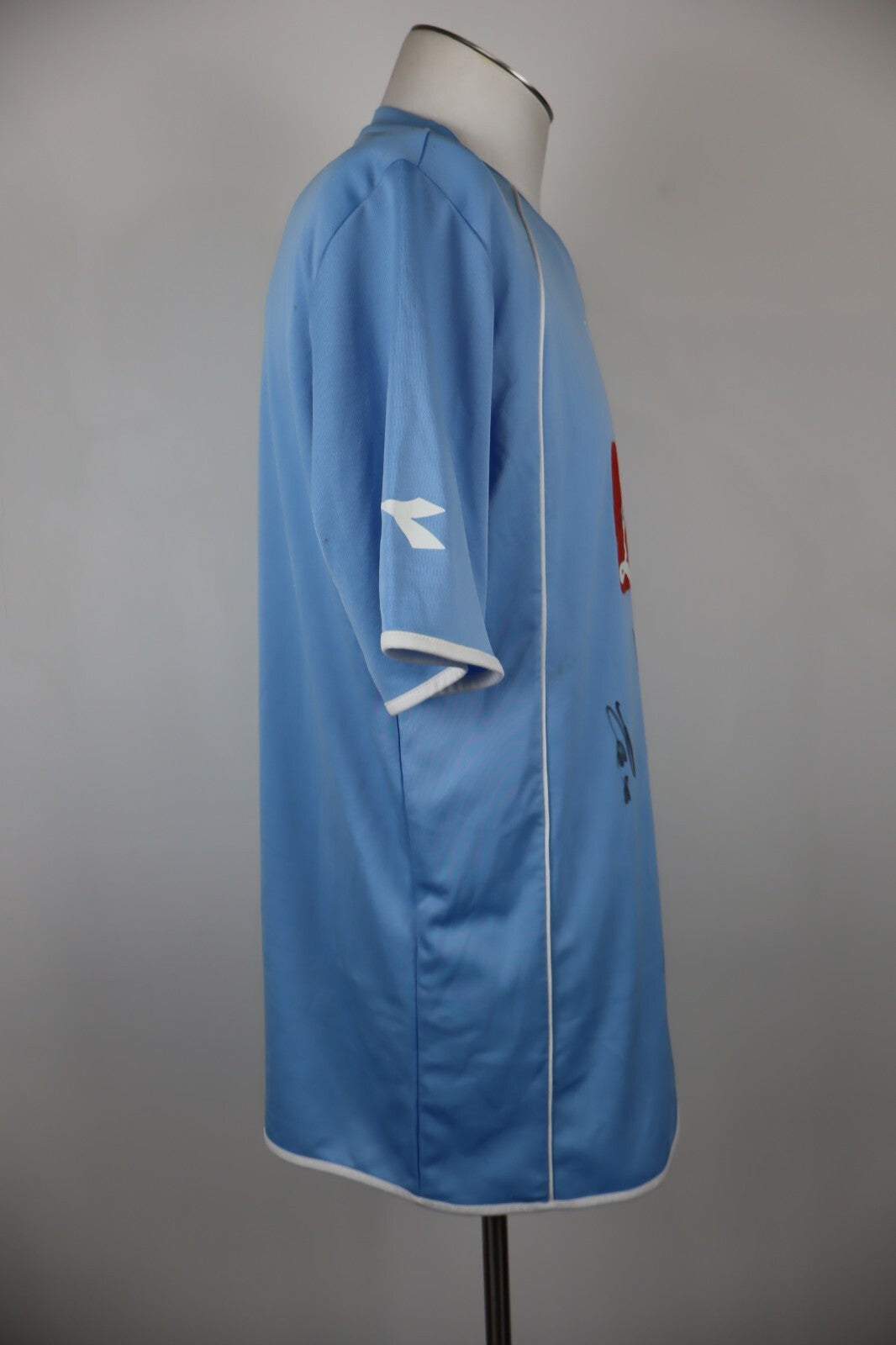 DIADORA NAPOLI MAGLIA CALCIO UOMO Tg XL TRIKOT JERSEY AUTOGRAFI 2007/08