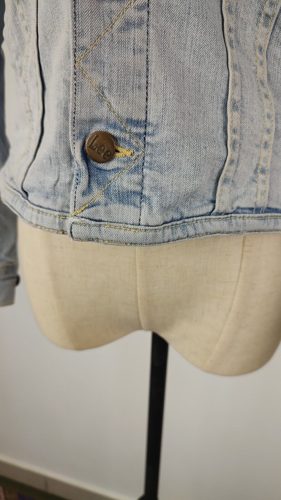 LEE GIUBBINO JEANS DENIM DONNA Tg S WOMAN CASUAL VINTAGE JACKET