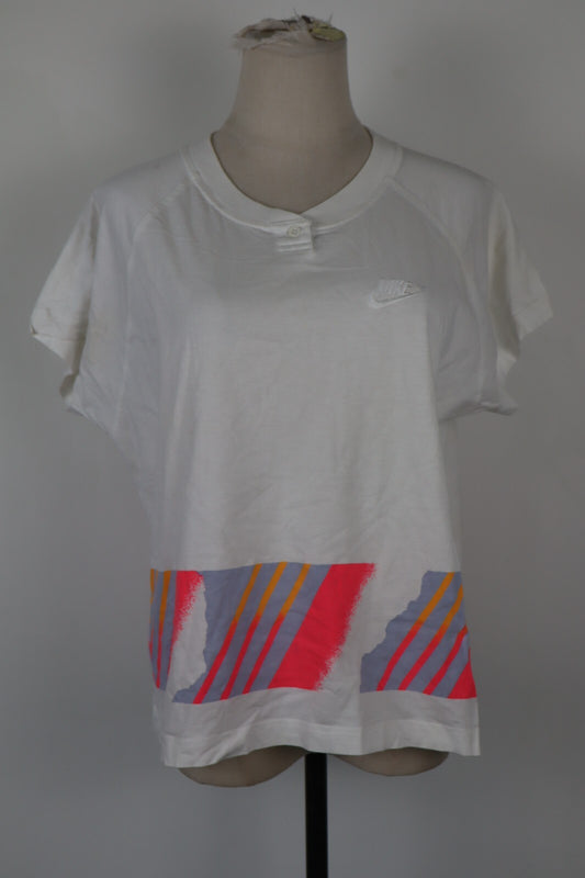 NIKE CHALLENGE MAGLIA DONNA COTONE TG. L WOMAN CASUAL VINTAGE T-SHIRT CROP TOP