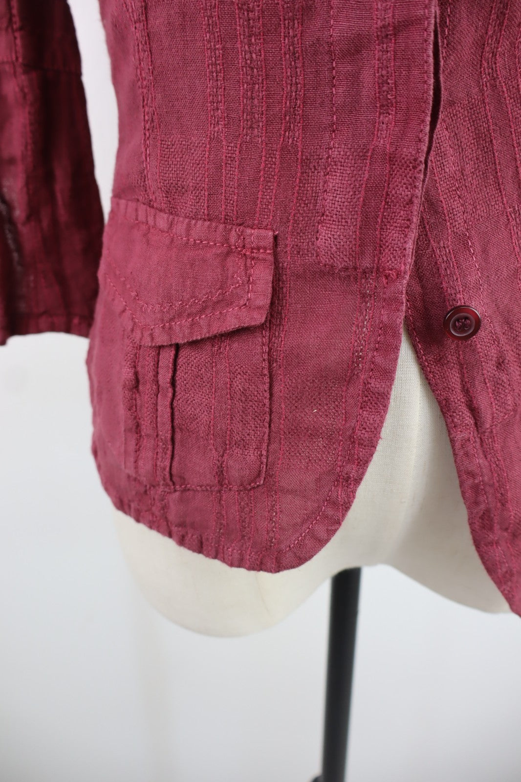 MAX&CO CAMICIA COTONE LINO DONNA TG 38 WOMAN SHIRT CASUAL VINTAGE MANICA LUNGA