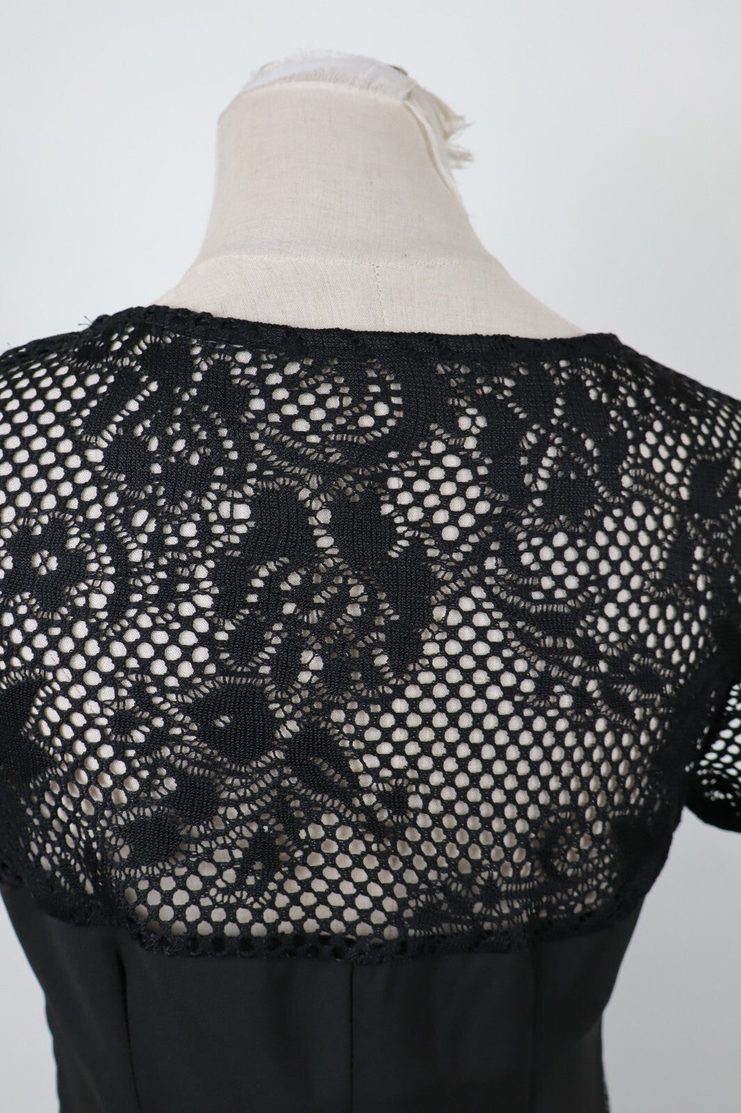 DESIGUAL VESTITO DONNA TG. 38 WOMAN CASUAL VINTAGE DRESS ABITO CON PIZZO