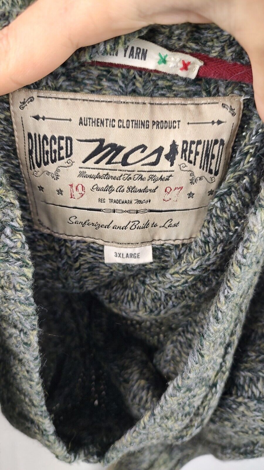 MARLBORO CLASSICS MAGLIONE LANA VINTAGE UOMO 3XL MAN SWEATER CASUAL VINTAGE