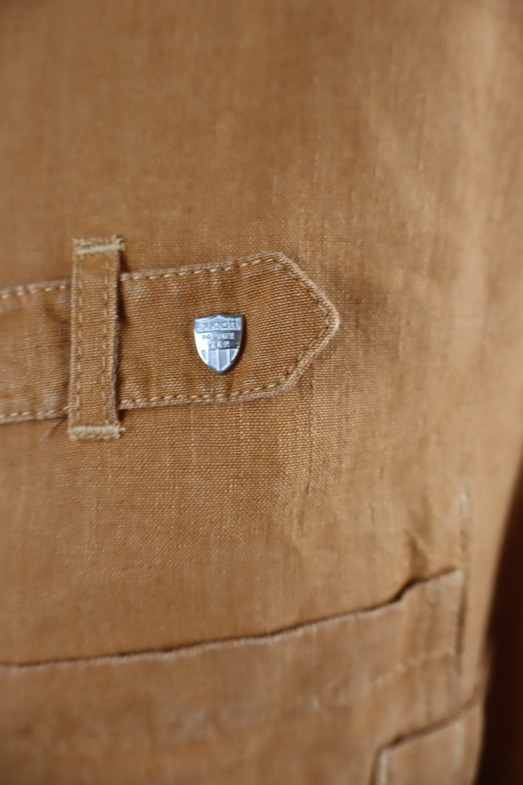BUGATTI GIUBBINO UOMO TG 50 MAN VINTAGE CASUAL JACKET LINO FLAX