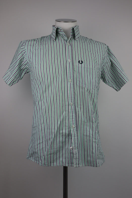 FRED PERRY CAMICIA UOMO TG L MAN CASUAL VINTAGE SHIRT COTONE COTTON