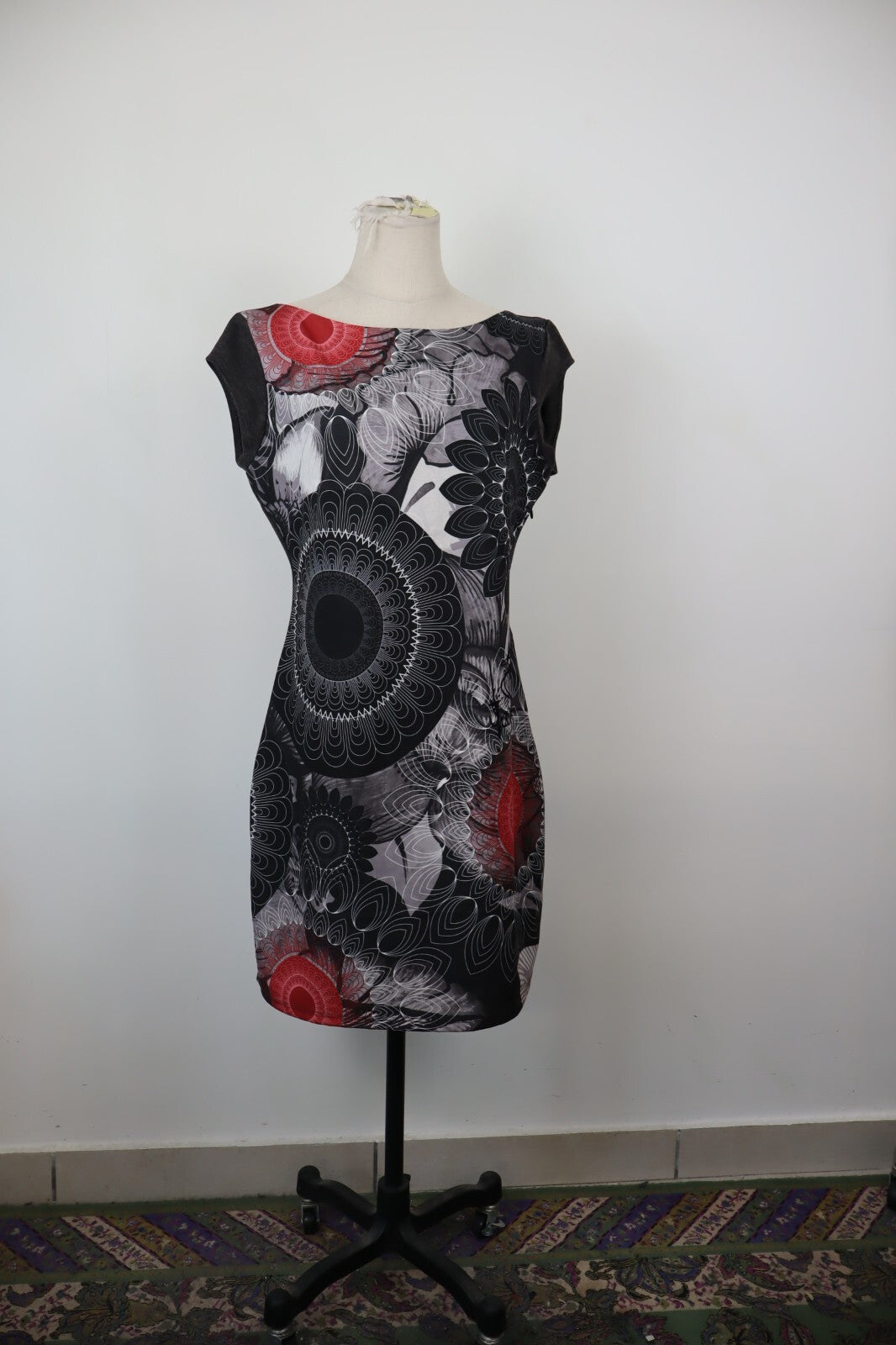 DESIGUAL YES!! VESTITO ABITO DONNA TG. XL WOMAN CASUAL VINTAGE DRESS