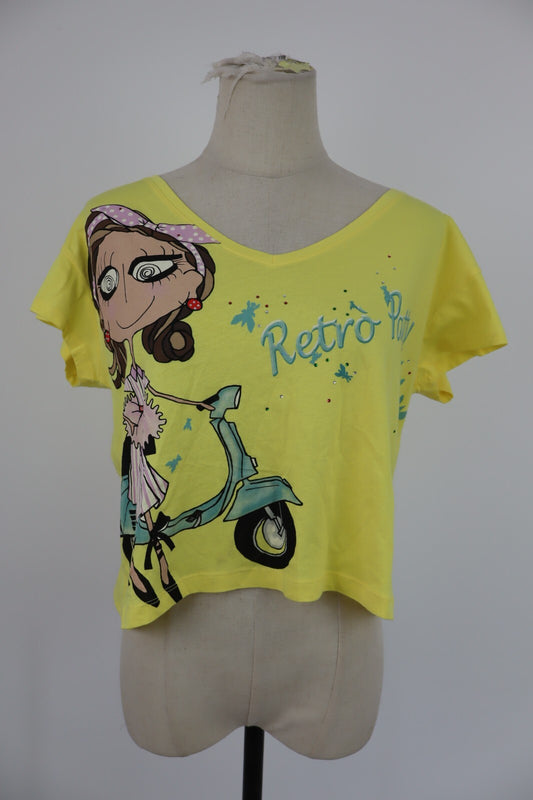 PATRIZIA PEPE MAGLIA DONNA TG. 0 WOMAN CASUAL T-SHIRT VINTAGE