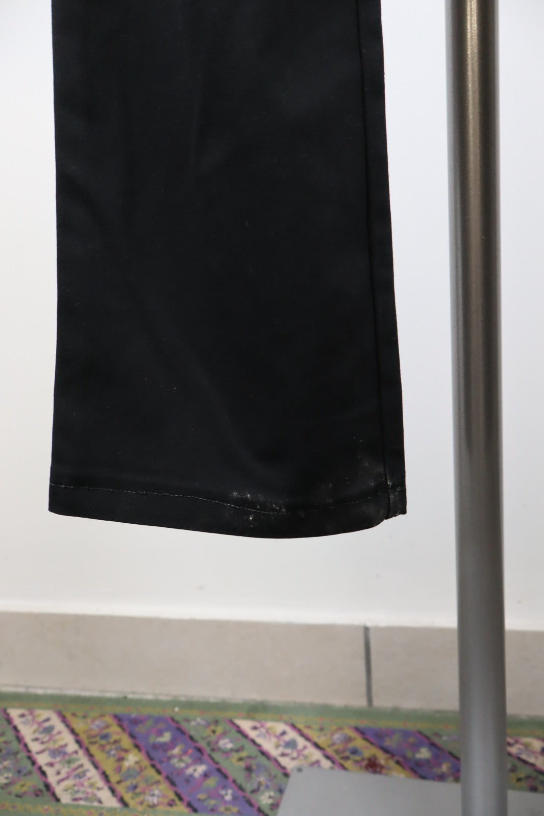 TRUSSARDI JEANS PANTALONE DONNA TG 41 27 WOMAN VINTAGE PANTS LYCRA LOGO NERO