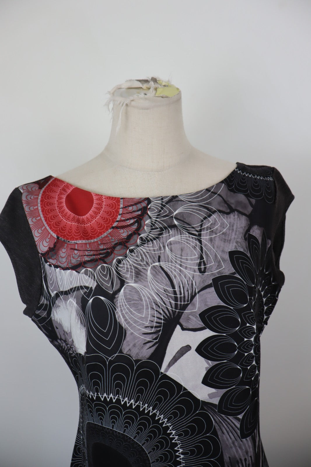 DESIGUAL YES!! VESTITO ABITO DONNA TG. XL WOMAN CASUAL VINTAGE DRESS