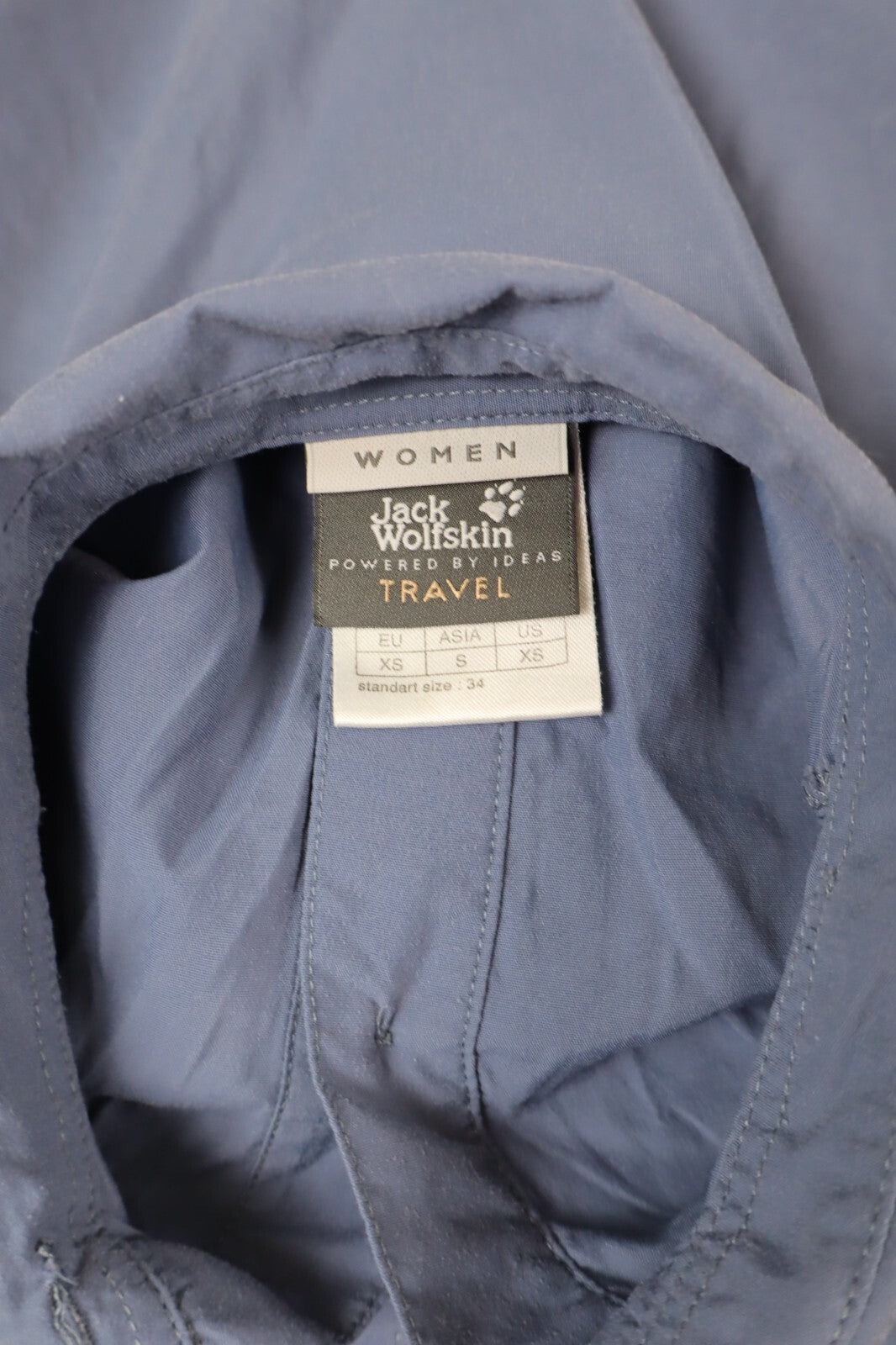 JACK WOLFSKIN CAMICIA DONNA TG. XS WOMAN SHIRT CASUAL VINTAGE NYLON