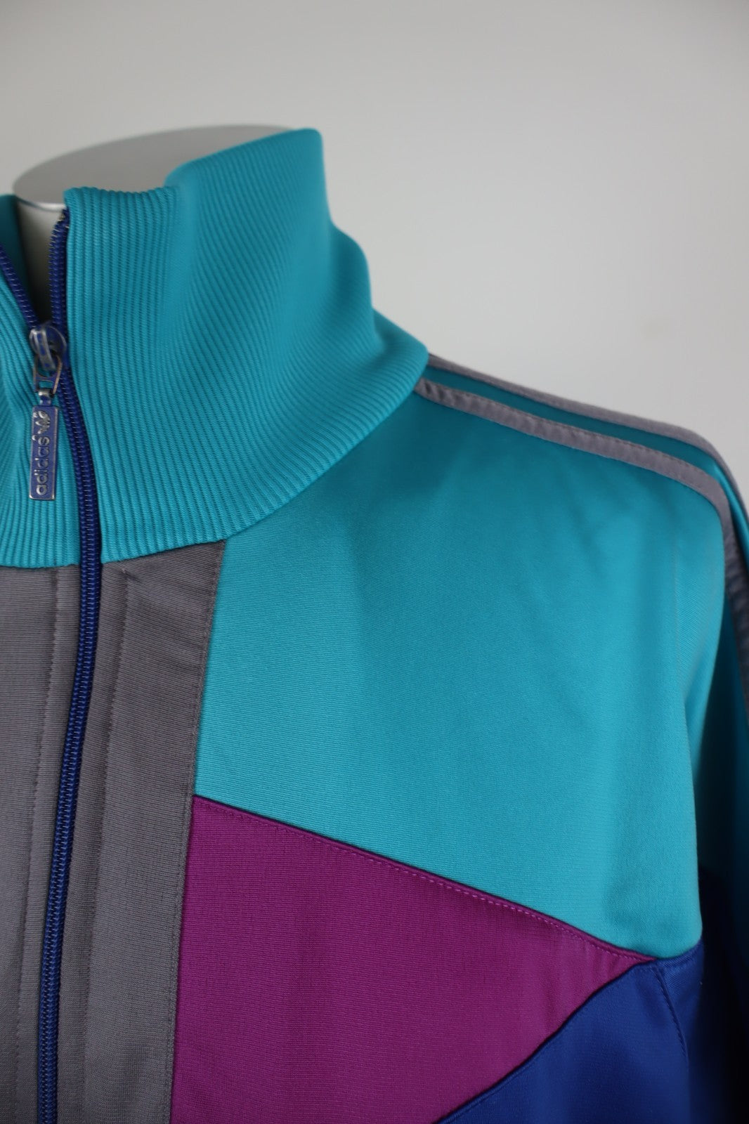 ADIDAS '80S GIACCA SPORTIVA UOMO Tg XL MAN VINTAGE CASUAL SPORT JACKET CON ZIP