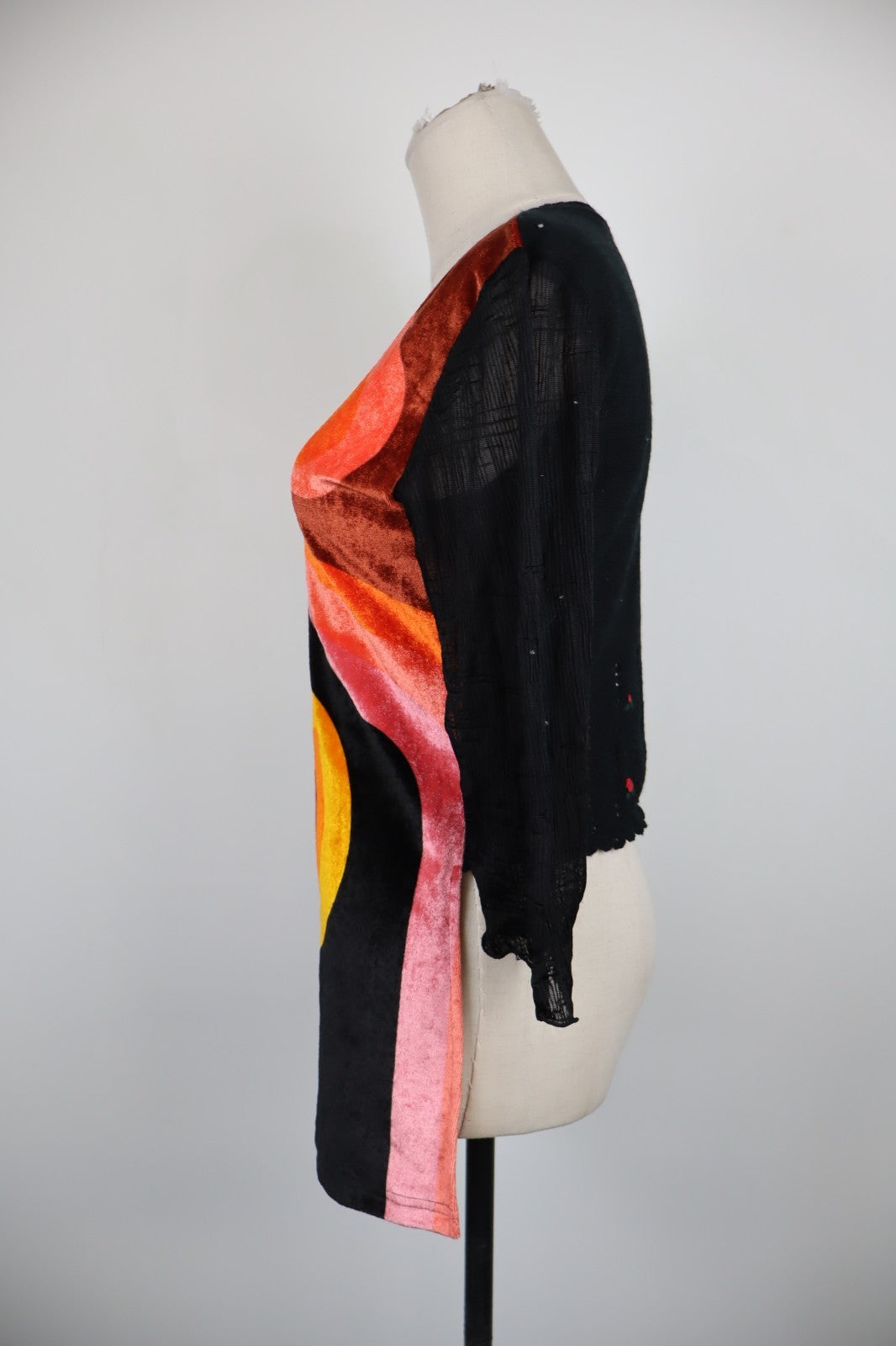 CUSTO BARCELONA MAGLIA DONNA TG. L WOMAN CASUAL VINTAGE T-SHIRT TOP MANICA 3/4