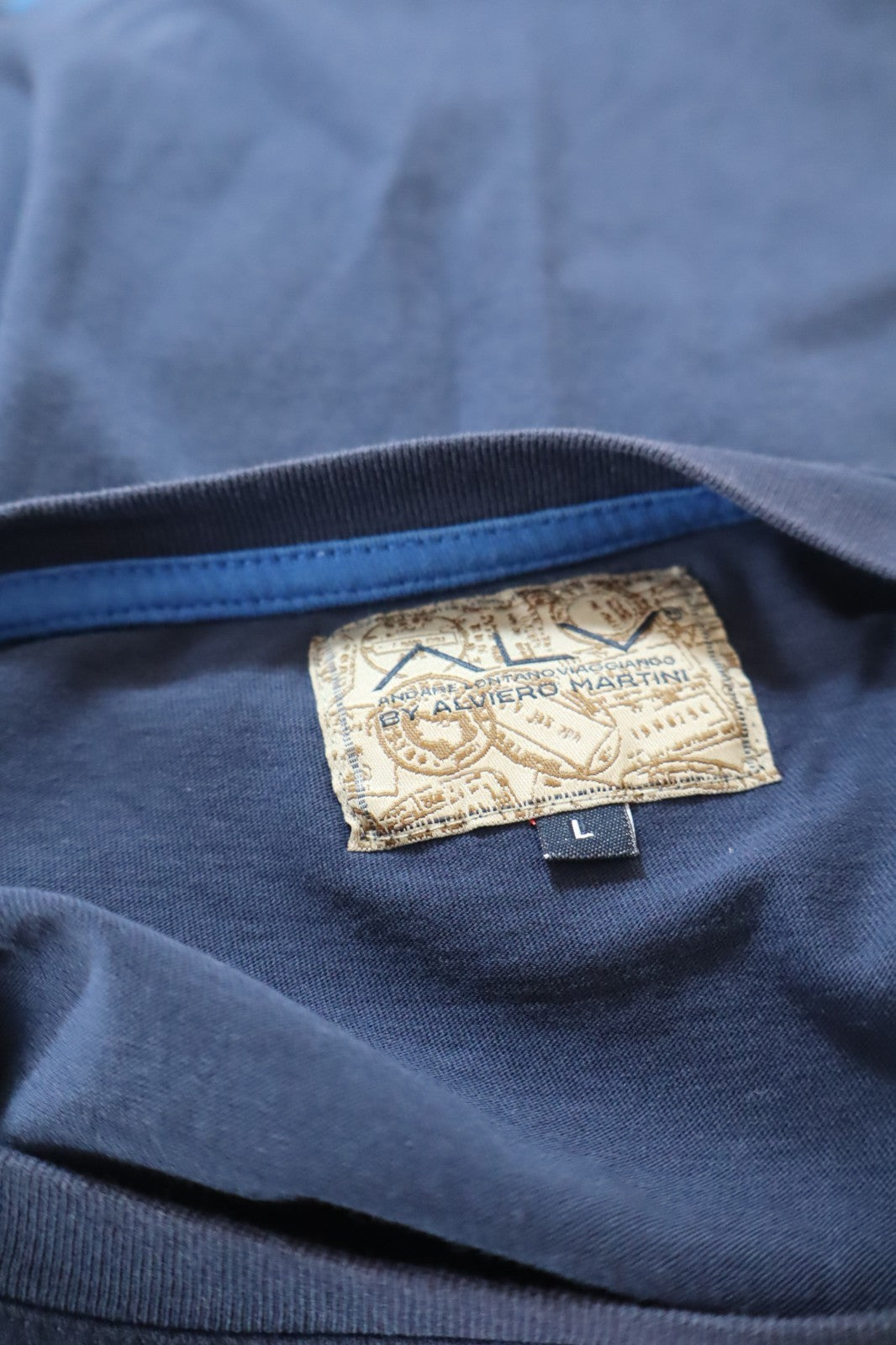 ALVIERO MARTINI MAGLIA UOMO 100% COTONE TG L MAN COTTON T-SHIRT CASUAL VINTAGE