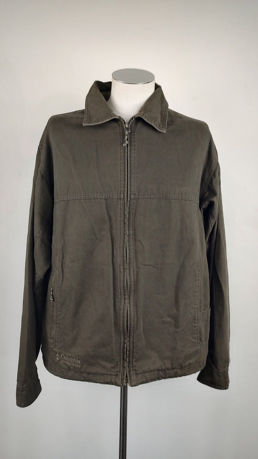 COLUMBIA GIUBBINO UOMO Tg L MAN CASUAL VINTAGE JACKET  COTONE