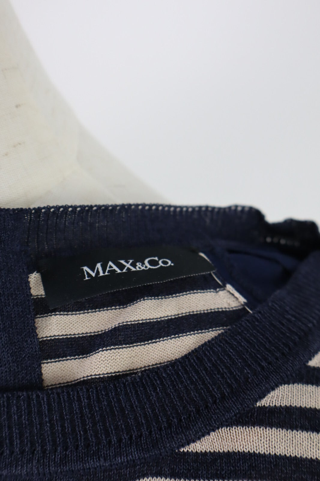 MAX & CO MAGLIA CON ZIP COTONE DONNA TG. M WOMAN CASUAL VINTAGE T-SHIRT COTTON
