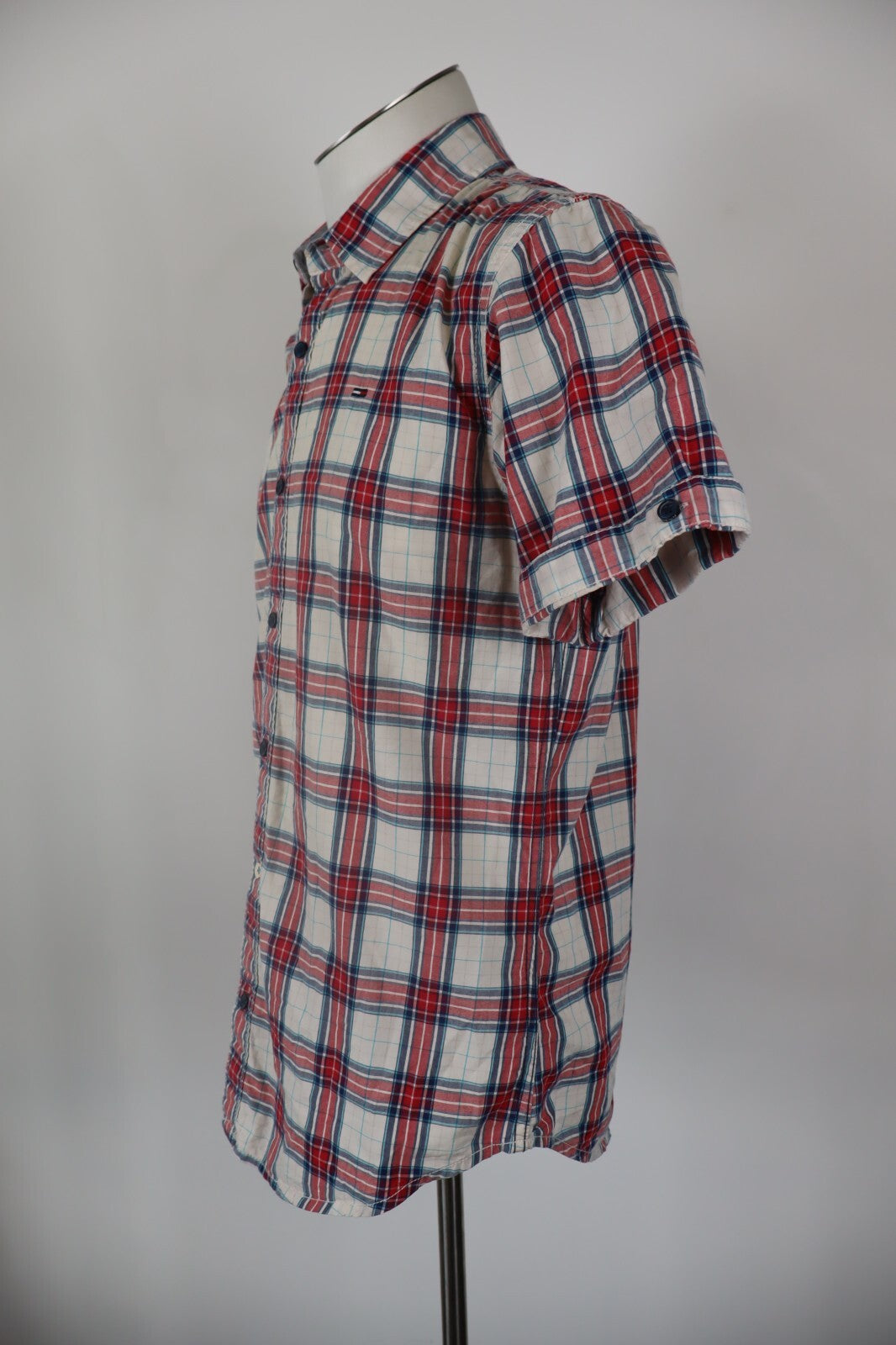 TOMMY HILFIGER CAMICIA UOMO COTONE TG. L MAN CASUAL VINTAGE SHIRT COTTON