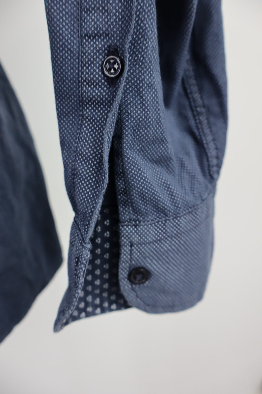 TRUSSARDI JEANS CAMICIA UOMO TG 41 MAN CASUAL VINTAGE SHIRT COTONE COTTON