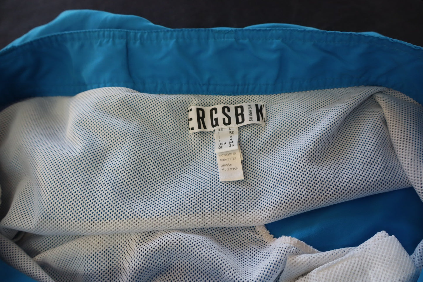 BIKKEMBERGS COSTUME PANTALONCINO MARE UOMO TG L MEN SWIMSUIT VINTAGE CASUAL