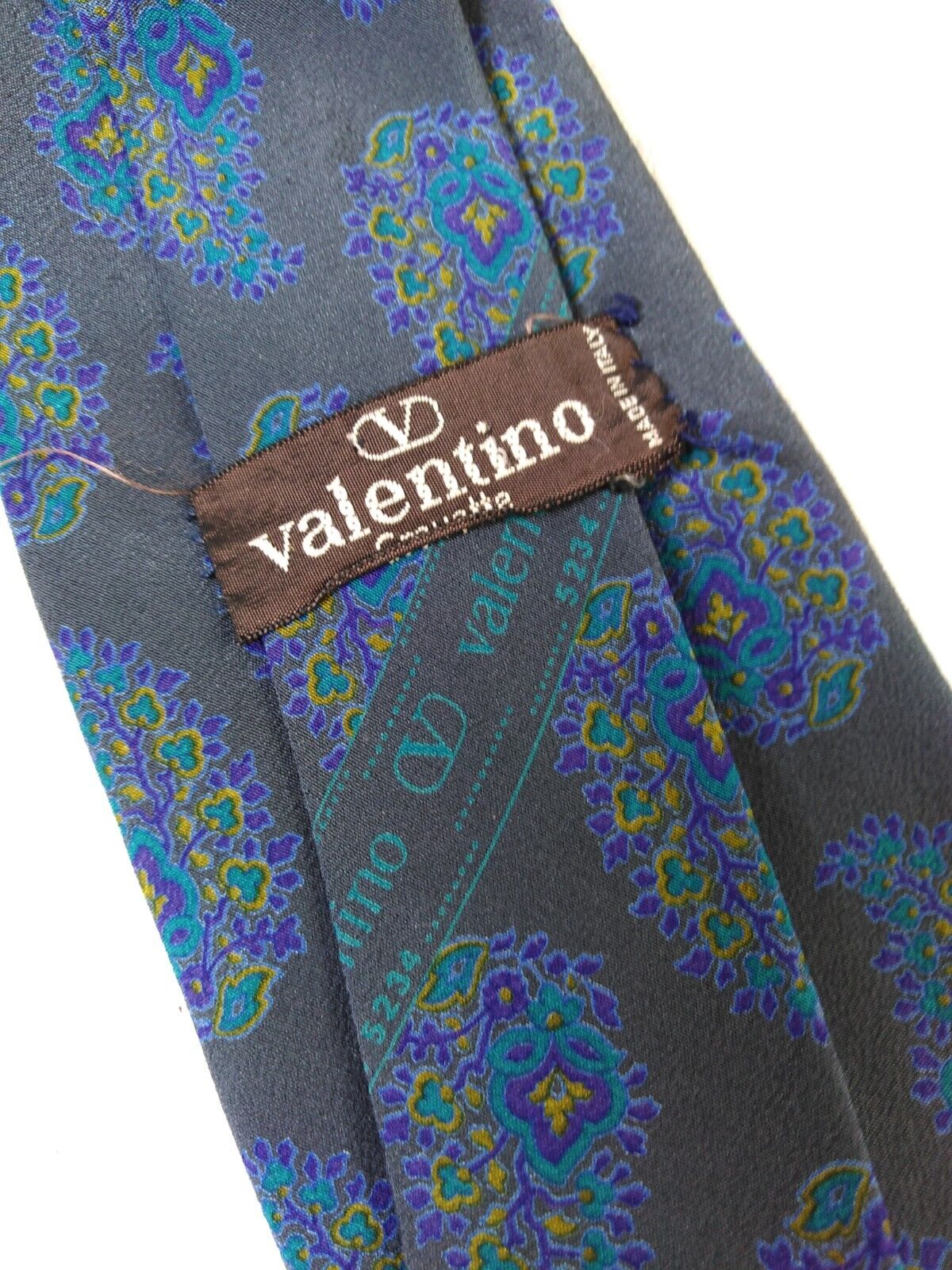 VALENTINO 100% SILK TIE SETA CRAVATTA NECKTIE MADE IN ITALY