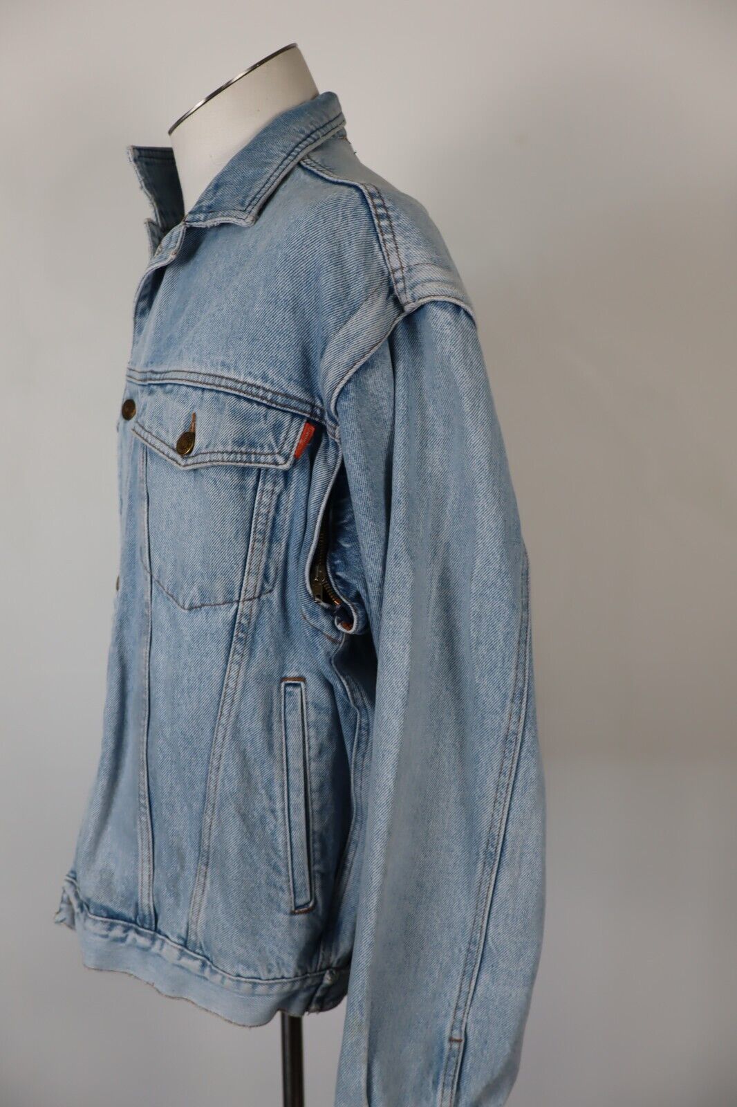 CASUCCI C-001 GIACCA GIUBBINO JEANS DENIM UOMO Tg 32 MAN CASUAL VINTAGE JACKET