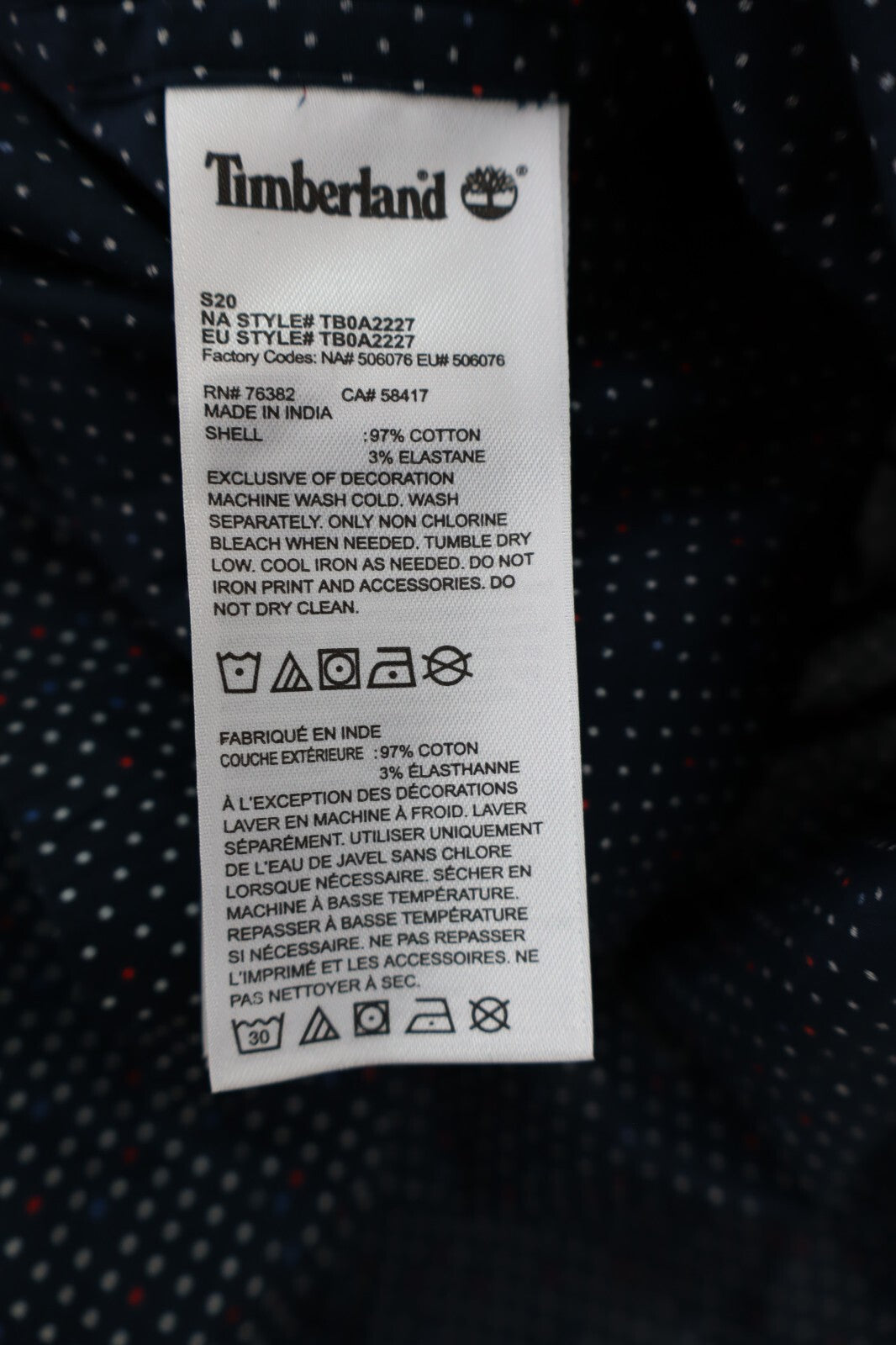 TIMBERLAND CAMICIA UOMO TG. M MAN CASUAL VINTAGE SHIRT COTONE COTTON