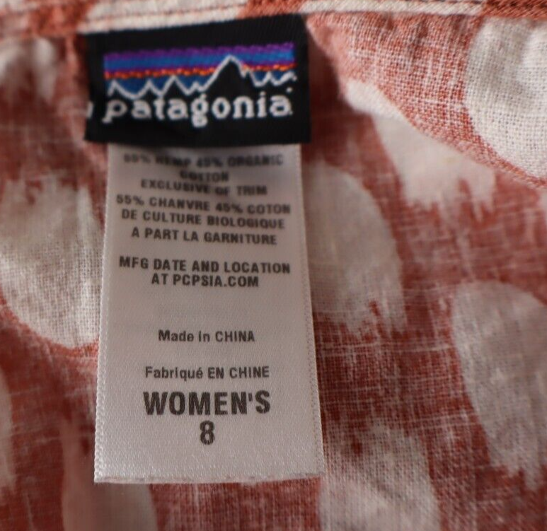 PATAGONIA VESTITO DONNA TG. 8 WOMAN CASUAL VINTAGE DRESS ABITO