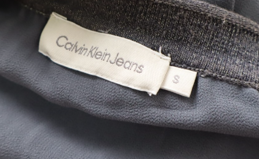 CALVIN KLEIN JEANS MAGLIA DONNA TG. S WOMAN CASUAL VINTAGE T- SHIRT COTONE TASCA