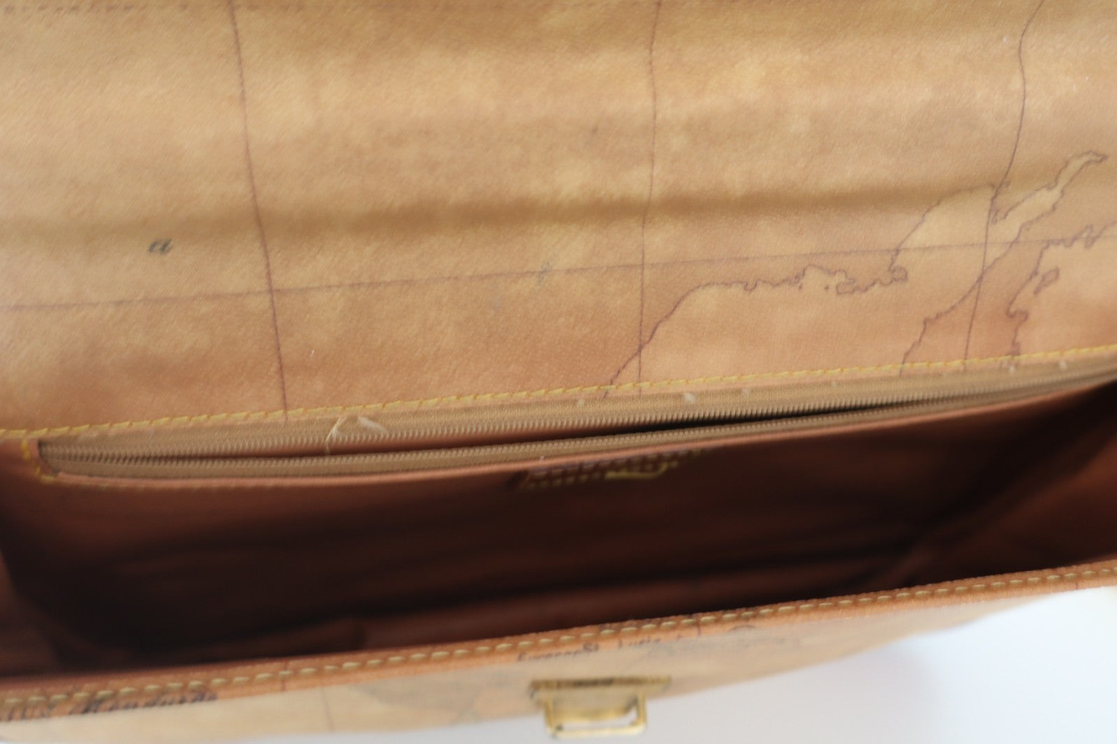 ALVIERO MARTINI BORSA DONNA SHOULDER BAG ITALY  VINTAGE PELLE PORTA LAPTOP GEO