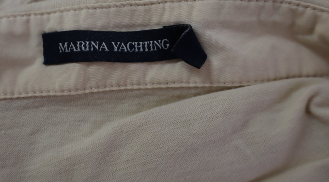 MARINA YACHTING CAMICIA DONNA XL WOMAN SHIRT CASUAL VINTAGE COTONE COTTON LOGO