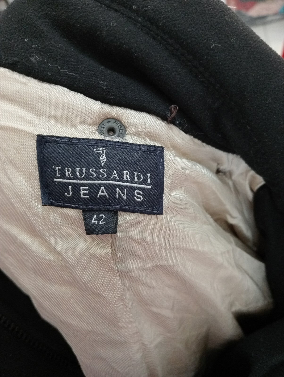 TRUSSARDI JEANS GIUBBINO DONNA Tg 42 IMBOTTITO WOMAN JACKET CASUAL VINTAGE