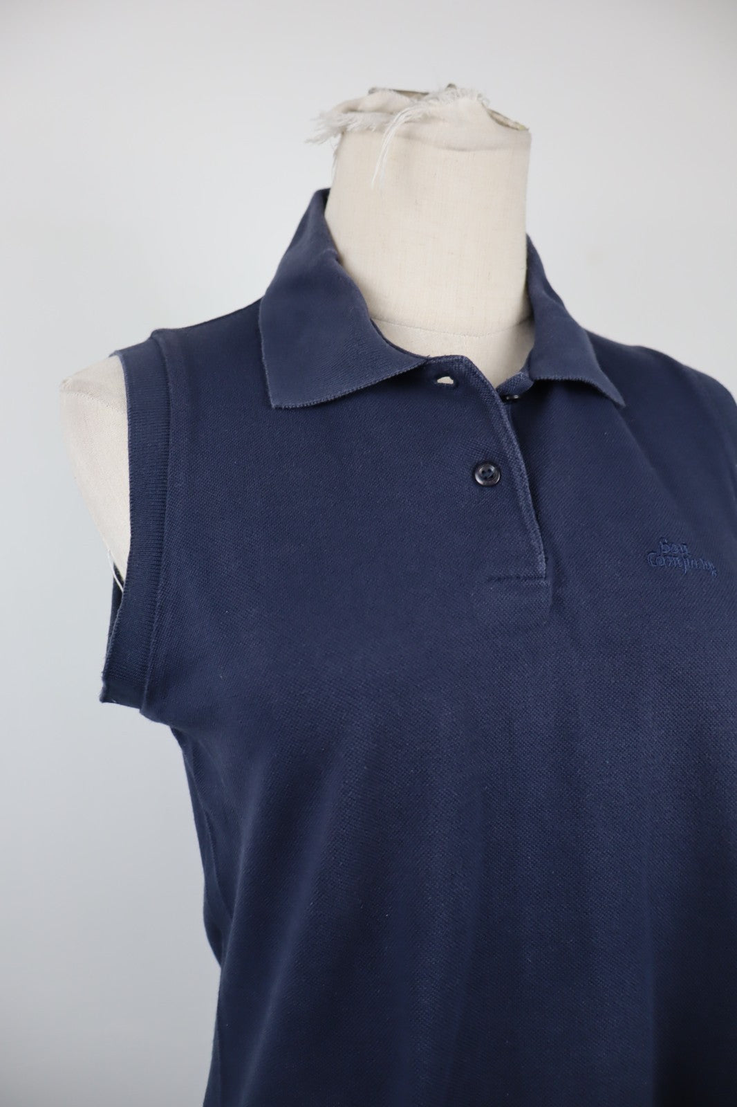 BEST COMPANY VESTITO ABITO A POLO DONNA TG. M WOMAN CASUAL VINTAGE DRESS COTONE