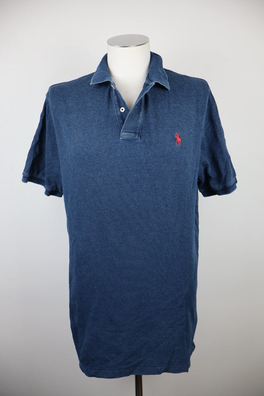 RALPH LAUREN POLO MAGLIA UOMO L MAN CASUAL VINTAGE T-SHIRT COTONE COTTON LOGO